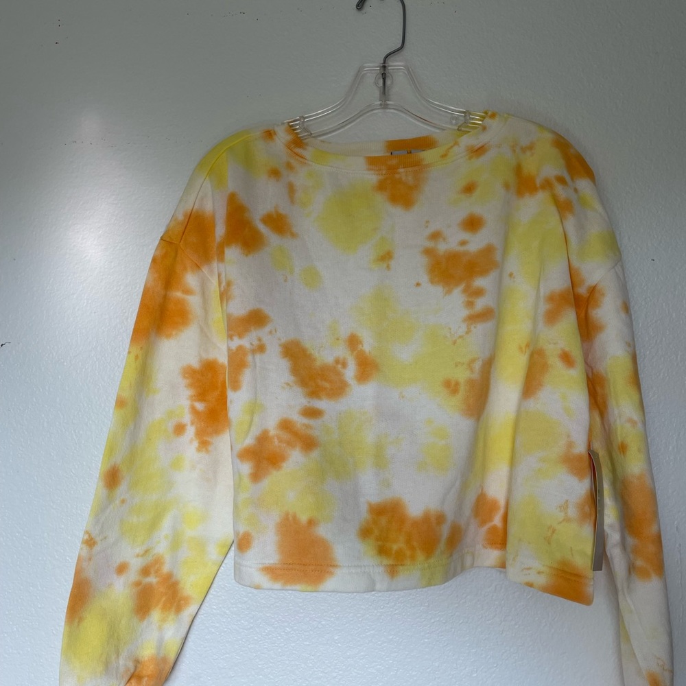 Z by Zella sweatshirt yellow tie dye S